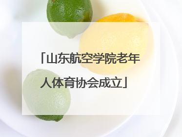 山东航空学院老年人体育协会成立